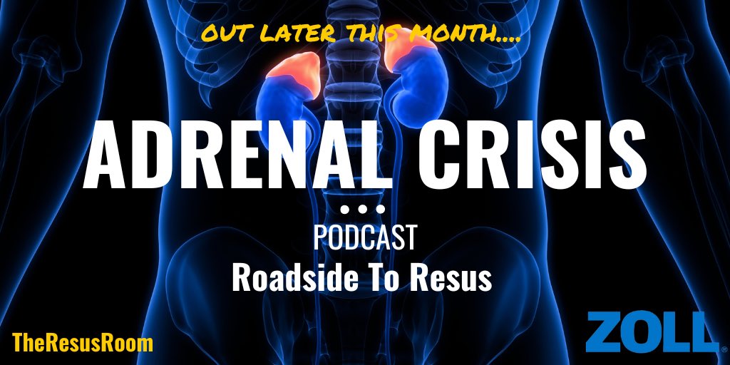 TheResusRoom's tweet photo. Adrenal Crisis; this month’s Roadside to Resus

Let us know any questions or areas you’d like us to cover below 🎤 https://t.co/eD7AuiF06F