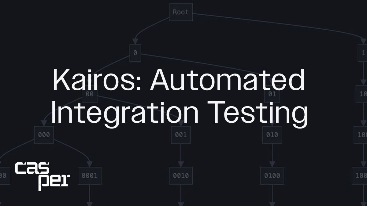System errors are preventable. Curious how #Casper handles that? Kairos automates testing to catch bugs before they hit production, keeping the network secure and efficient. 

Find out more in the article by the Casper R&amp;D team👇
medium.com/casperblockcha…