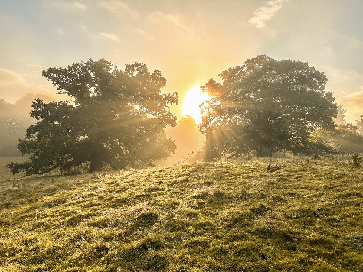 markcabin's tweet photo. Sunrise in Chirk @DerekTheWeather @BBCWales https://t.co/1P48iOFkb7