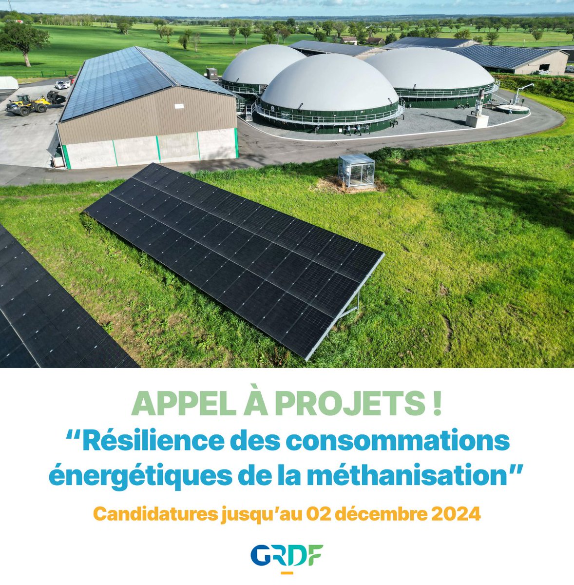 filbiniou's tweet photo. Appel à Projets GRDF : Résilience énergétique de la Méthanisation. Vous avez une solution innovante pour réduire la consommation énergétique des sites de méthanisation ?
📢 Participez à notre appel à projets !
🗓️ Fin des candidatures : 02 décembre 2024
👉 https://t.co/XRpqLGxNjP https://t.co/pp6uPLSwSu