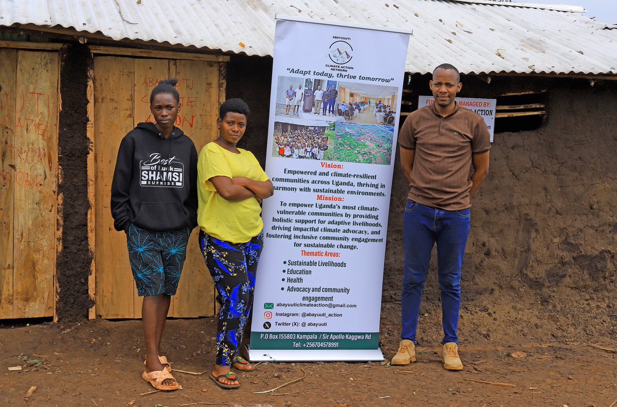 abayuuti's tweet photo. Last week, with funding support from our partners #GreenCheck we were able to refurbish our school in Muhokya IDP Camp installing doors, seats in the classrooms and repairing the entire structure,the refurbished structure provides safe learning environment for learners.
1/2 https://t.co/Qb7z0usUOc