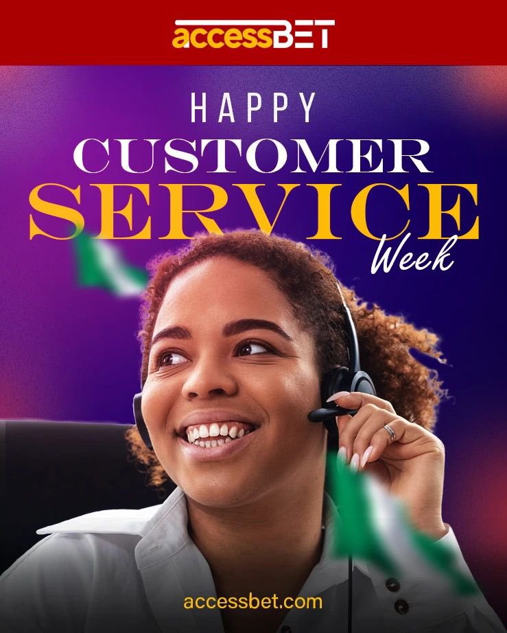 AccessBET's tweet photo. Happy Customer Care Week! 🎉 At AccessBet, our customers always come first. We’re here to make your betting experience smooth, rewarding, and fun! 💪 Thank you for choosing us, and here’s to many more big wins together! 🌟 #CustomerCareWeek #AccessBetFamily #BigWins https://t.co/HdCskZG2Ow
