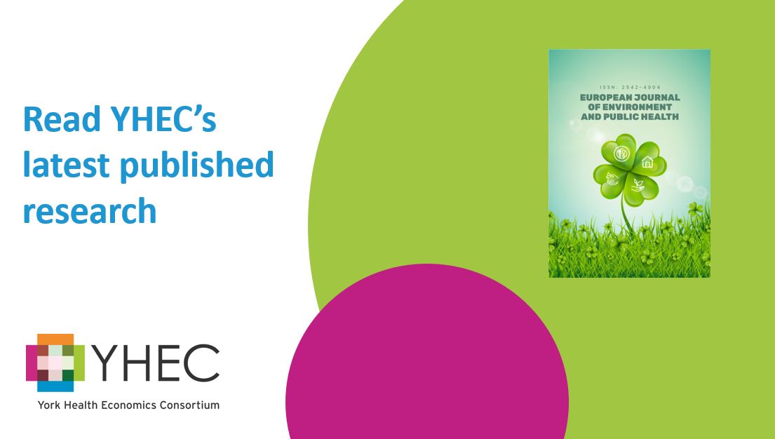 YHEC1's tweet photo. YHEC's Melissa Pegg, Erin Barker and Matthew Taylor are the authors on a recent paper, "Eliciting trade-offs between population health and environmental outcomes: A pilot study", published in the European Journal of Environment and Public Health. https://t.co/Vhiw0NV7eS https://t.co/lcrQ2IPi9E