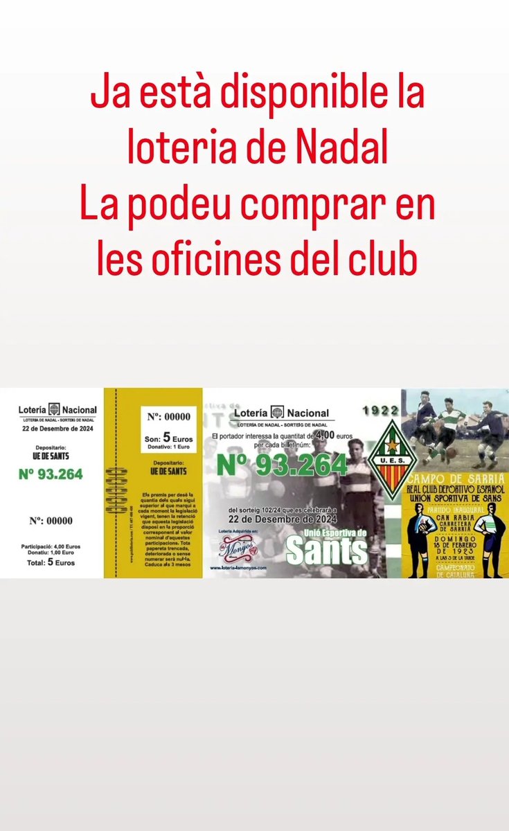 UE Sants (@uesants) on Twitter photo 