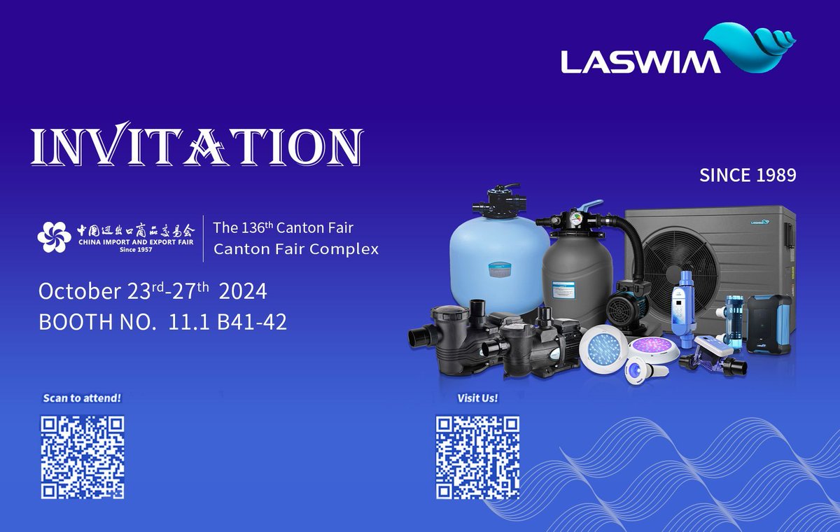 EchoLaswim's tweet image. 🌊✨ We are excited to announce that we will attend the Canton Fair from October 23-27! Come visit us at booth 11.1 B41-42, where we'll showcase our latest aquaculture solutions. We look forward to connecting with you!

#CantonFair #Aquaculture #Laswim #Innovation