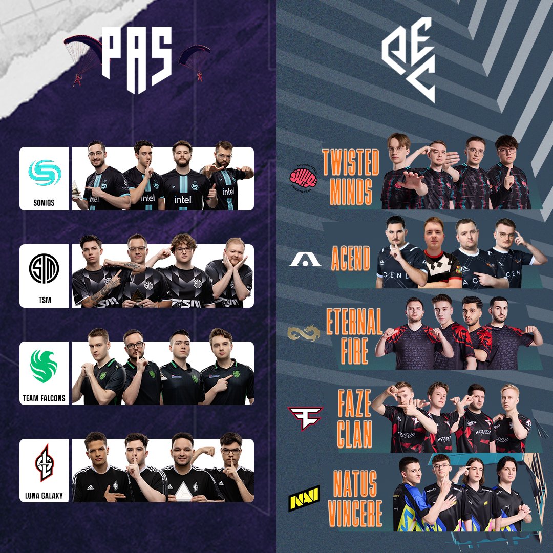 9 teams from PAS and PEC qualify for PGS 5 &amp; 6😍

#PUBG #PUBGEsports