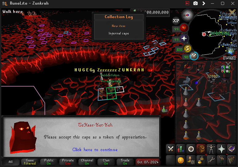 Infernal cape - First triples &amp; Zuk