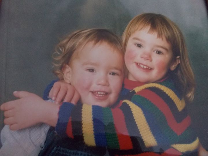 neuropuckedfox's tweet photo. #timeswap - me in striped jumper and brother https://t.co/x7SNh2Zncg