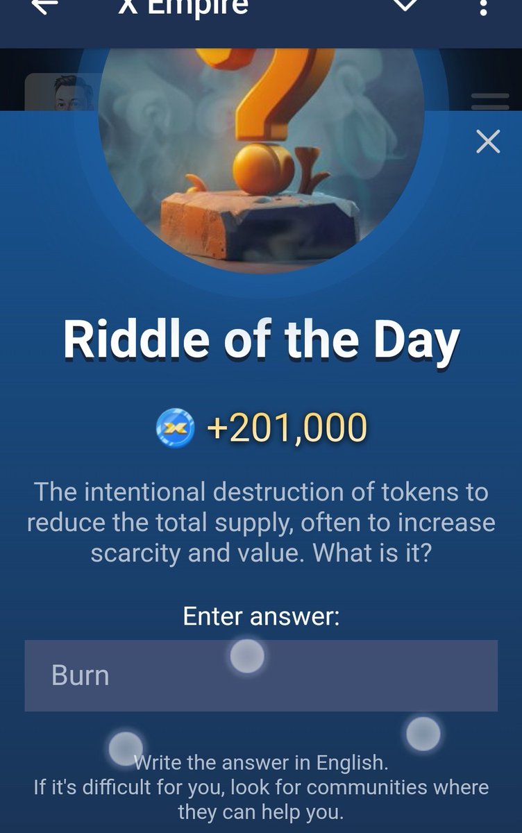 SmCrypto_bro's tweet photo. X empire Quest | Xempire Codes | Xempire Combo |7 Oct
🔲 Episode 60- 88960
🔲 Episode 59: 01959
💥Rebus of the day: Pool
♨️ Riddle of the Day
✅ Burn
For all Airdrops daily combo just follow us
#XEmpire #dailycombo #xempirecode #xempireallcode
#xempireallvideocode https://t.co/safxiq6d6E