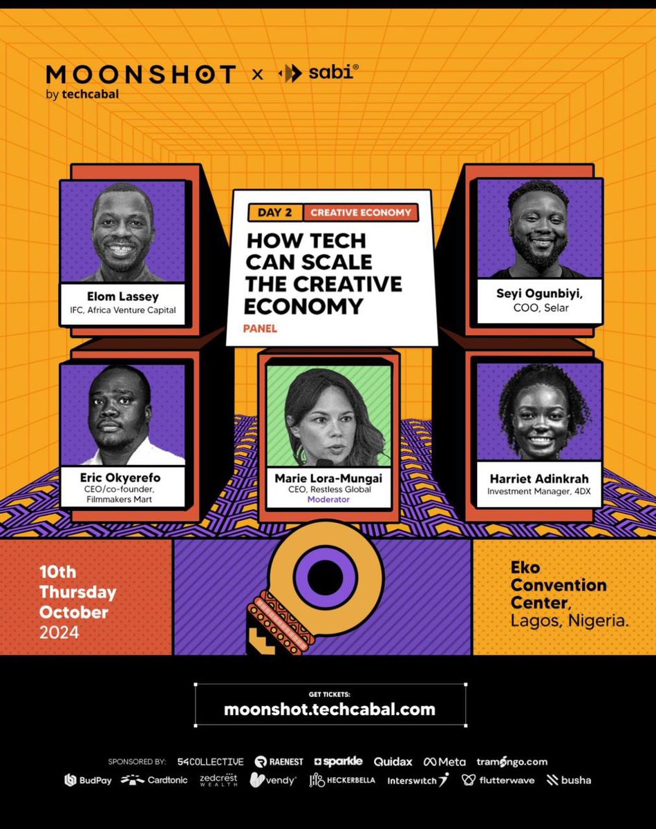 Filmmakers_Mart (@filmmakers_mart) on Twitter photo Our CEO, <a href="/ekOkyerefo/">Eric K. Okyerefo</a>, is set to speak at Moonshot by TechCabal on October 10th! Catch him on the panel discussing ‘How Tech Can Scale the Creative Economy’
📍 Eko Convention Center, Lagos.
Tickets available at: moonshot.techCabal.com
#FilmmakersMart #CreativeEconomy Our CEO, <a href="/ekOkyerefo/">Eric K. Okyerefo</a>, is set to speak at Moonshot by TechCabal on October 10th! Catch him on the panel discussing ‘How Tech Can Scale the Creative Economy’
📍 Eko Convention Center, Lagos.
Tickets available at: moonshot.techCabal.com
#FilmmakersMart #CreativeEconomy
