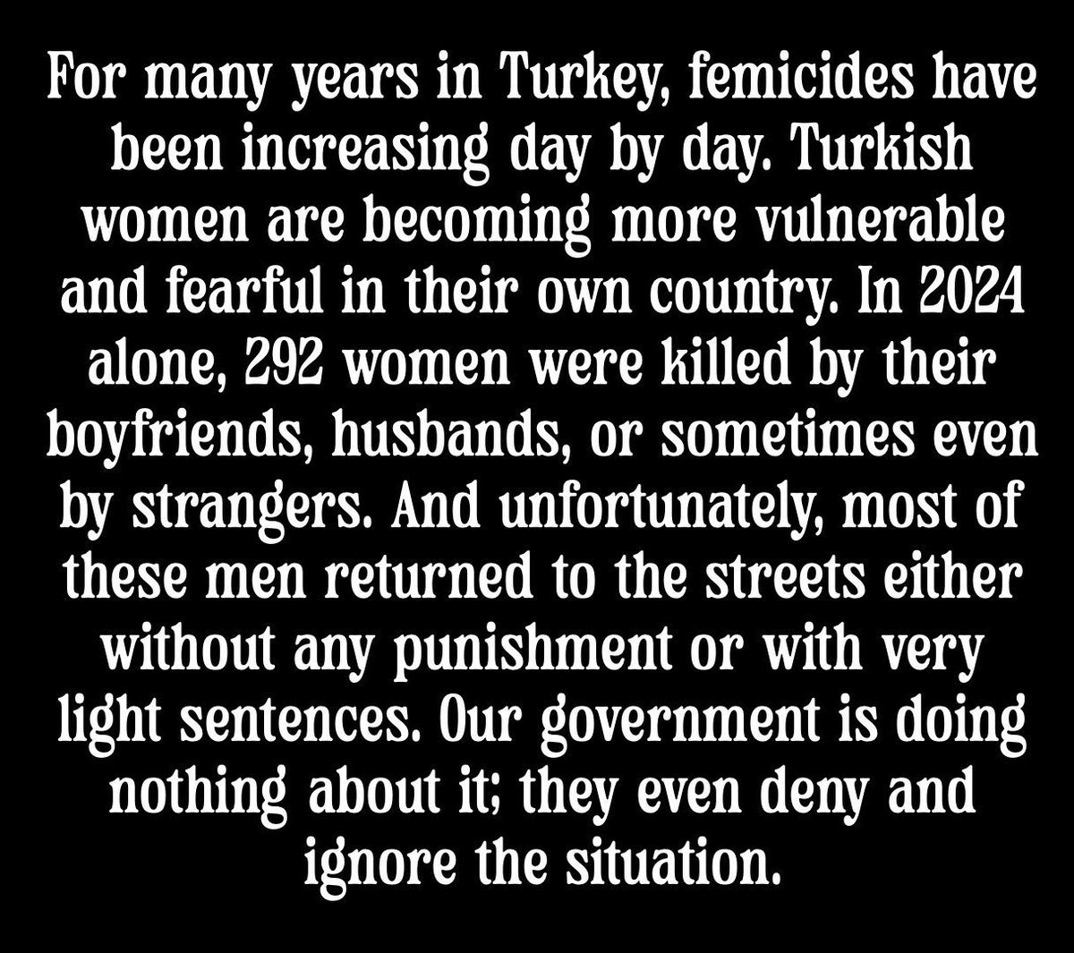 GIDLETurkiye's tweet image. Turkish women has no real security. They want to live. They want to walk in the streets with no worry in their minds. They want to live normal.

#TurkishWomenNeedHelp #TurkishWomenAreInDanger