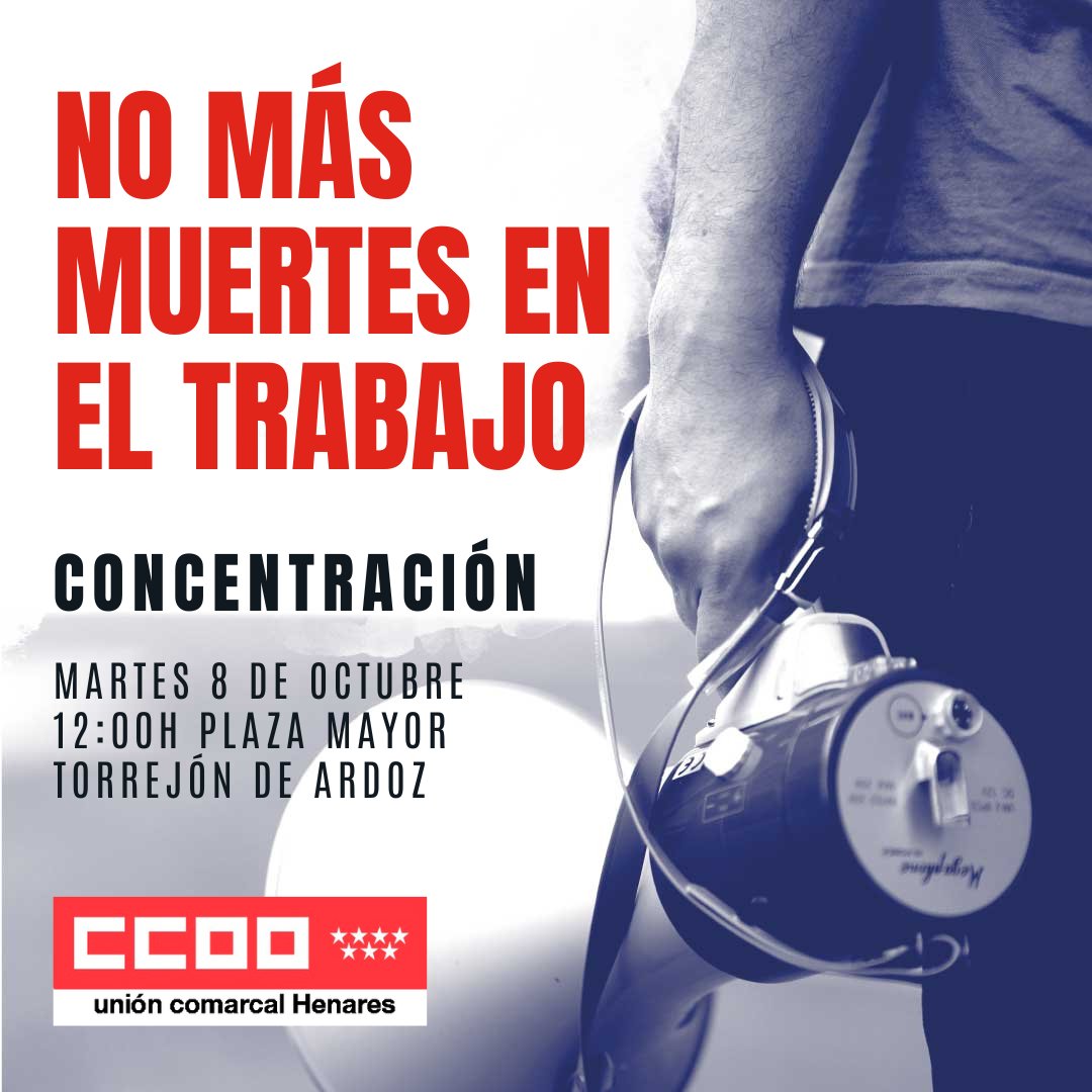 Foto cedida por CCOO Madrid Foto cedida por CCOO Madrid