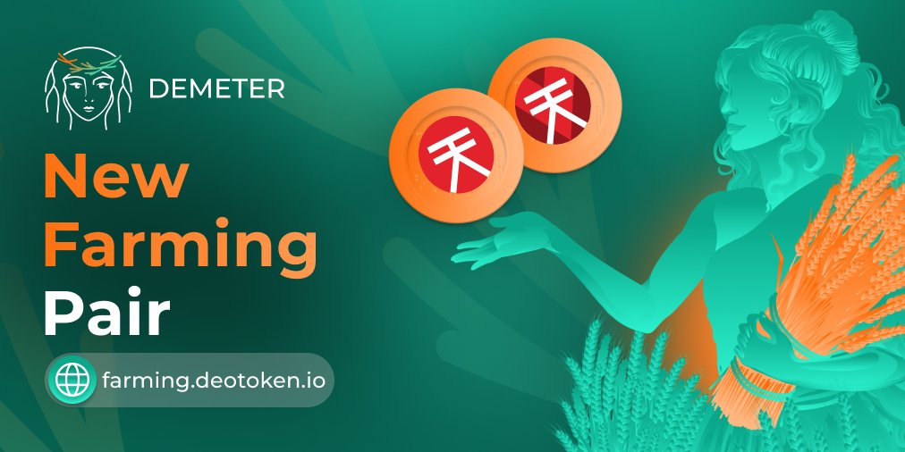 XOR/vXOR farming pool is live on Demeter Farming Platform!🌾🔥

Provide XOR/vXOR and get $vXOR as a reward! 👨‍🌾

🌐 farming.deotoken.io 🌐
