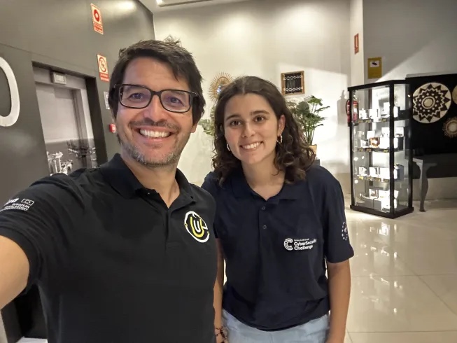 CyberChallengePT (@cyberchallpt) on Twitter photo 🇵🇹 Orgulho em destacar dois talentos portugueses no 3rd International Cybersecurity Challenge: Mariana Costa como participante e Pedro Adão como treinador da equipa europeia! Vamos acompanhar e apoiar o seu desempenho no Chile, de 28/10 a 1/11!
<a href="/Lizardqueen954/">Lizardqueen</a>
<a href="/pedromigueladao/">Pedro Adão</a> 🇵🇹 Orgulho em destacar dois talentos portugueses no 3rd International Cybersecurity Challenge: Mariana Costa como participante e Pedro Adão como treinador da equipa europeia! Vamos acompanhar e apoiar o seu desempenho no Chile, de 28/10 a 1/11!
<a href="/Lizardqueen954/">Lizardqueen</a>
<a href="/pedromigueladao/">Pedro Adão</a>