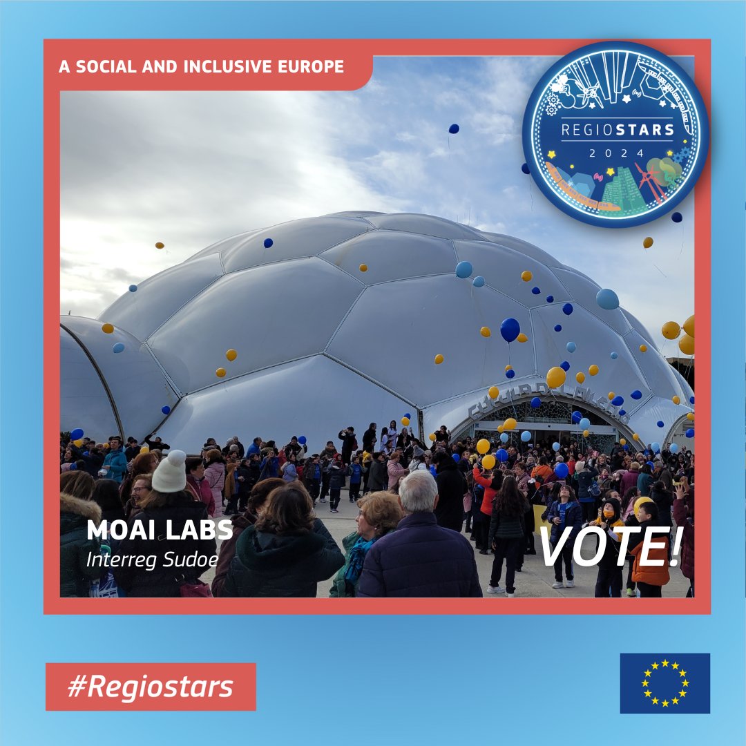 Tomorrow is the big #RegioStars ceremony!
#MOAILabs has been nominated for its effort to combat #unwantedloneliness among the elderly in the category ‘A social and #inclusiveEurope’👵👴
🔗VOTE: acortar.link/60GIgM
#RegioStars #SocialInnovation #EURegionsWeek