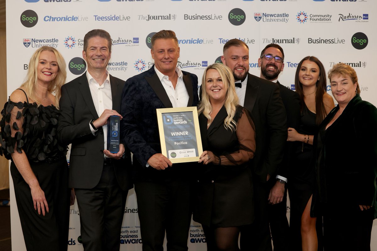 🎉 We’re proud to announce that Pacifica has won the ESG Award at the North East Business Awards!🎉   

This award recognises our unwavering commitment to Environmental, Social, &amp; Governance (ESG).

#ESG #Sustainability #BusinessForGood #NorthEastBusinessAwards #CarbonNeutral