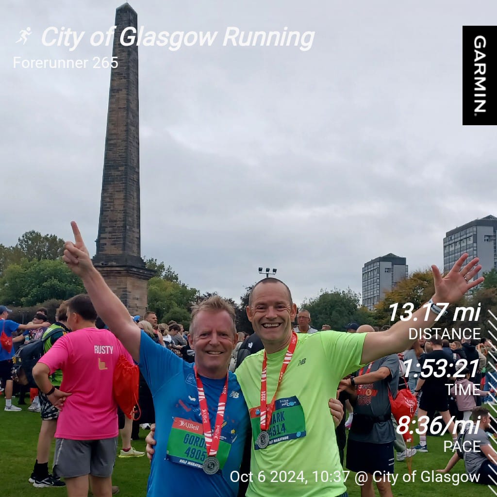 These old 🐢 still getting there in the end. Great support by the people of Glasgow always helps <a href="/GreatScotRun/">Great Scottish Run</a>