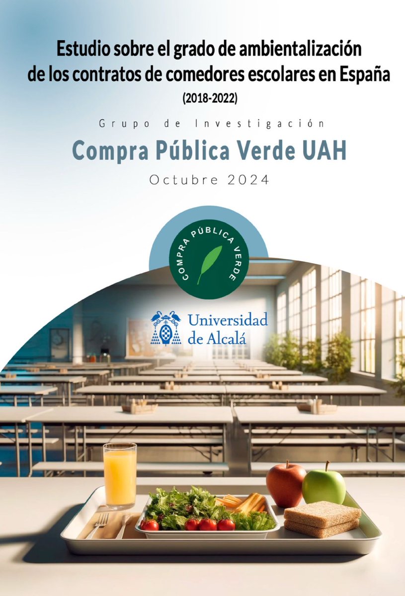 Se trata de una investigación interdisciplinar de amplísimo espectro y con un fuerte enfoque cuantitativo centrado en analizar la inclusión de consideraciones ambientales en los procesos licitatorios de comedores escolares en España.

¡Gracias por las reflexiones inspiradoras! 👏
