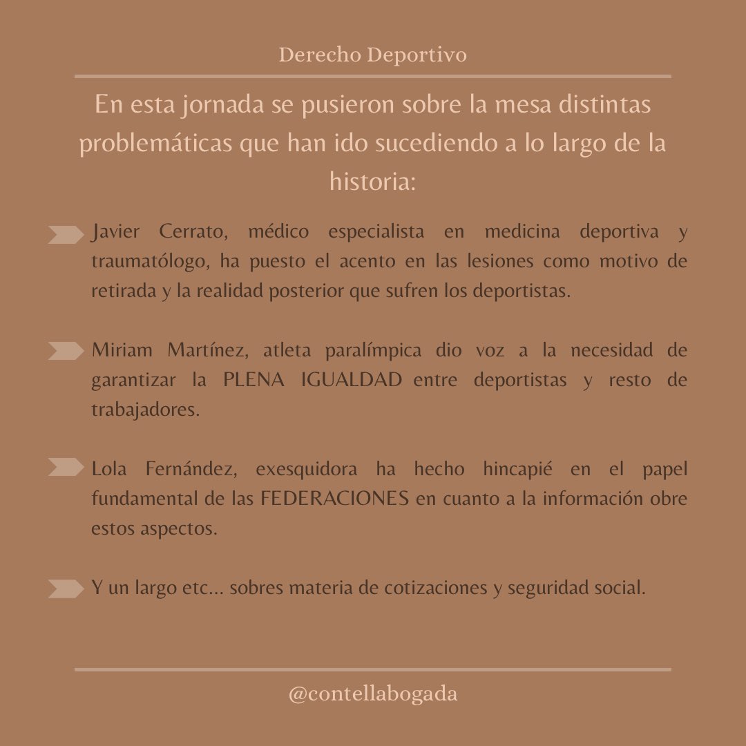contellabogada's tweet photo. 🆘LA NECESIDAD IMPERIOSA DE LA CREACIÓN DEL ESTATUTO DEL DEPORTISTA🆘 https://t.co/AfE9S54vqA