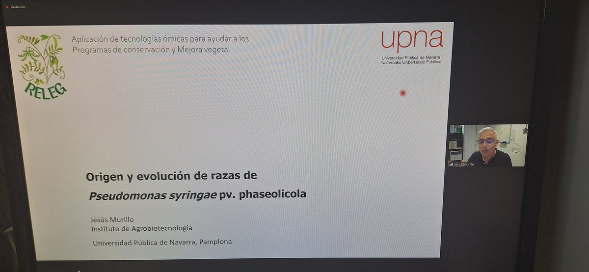 <a href="/DiegoRubiales_/">Diego Rubiales</a> Estamos en directo con excelentes presentaciones #leguminosas #omicas #floración  #guisante #judía #pseudomonas
<a href="/mbg_csic/">Misión Biológica de Galicia - CSIC</a> <a href="/IBMCP/">IBMCP - Instituto de Biología Molecular y Celular</a> <a href="/ualmeria/">Universidad de Almería</a> <a href="/upn_navarra/">UPN</a> <a href="/AgEInves/">Agencia Estatal de Investigación</a> <a href="/RELEG_2023/">RELEG</a>