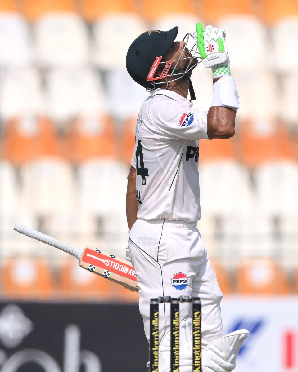 graynics's tweet photo. Shan! 

💯 for the skipper as Pakistan cash-in on day one of the series 👏 https://t.co/PfVG0nLUGS