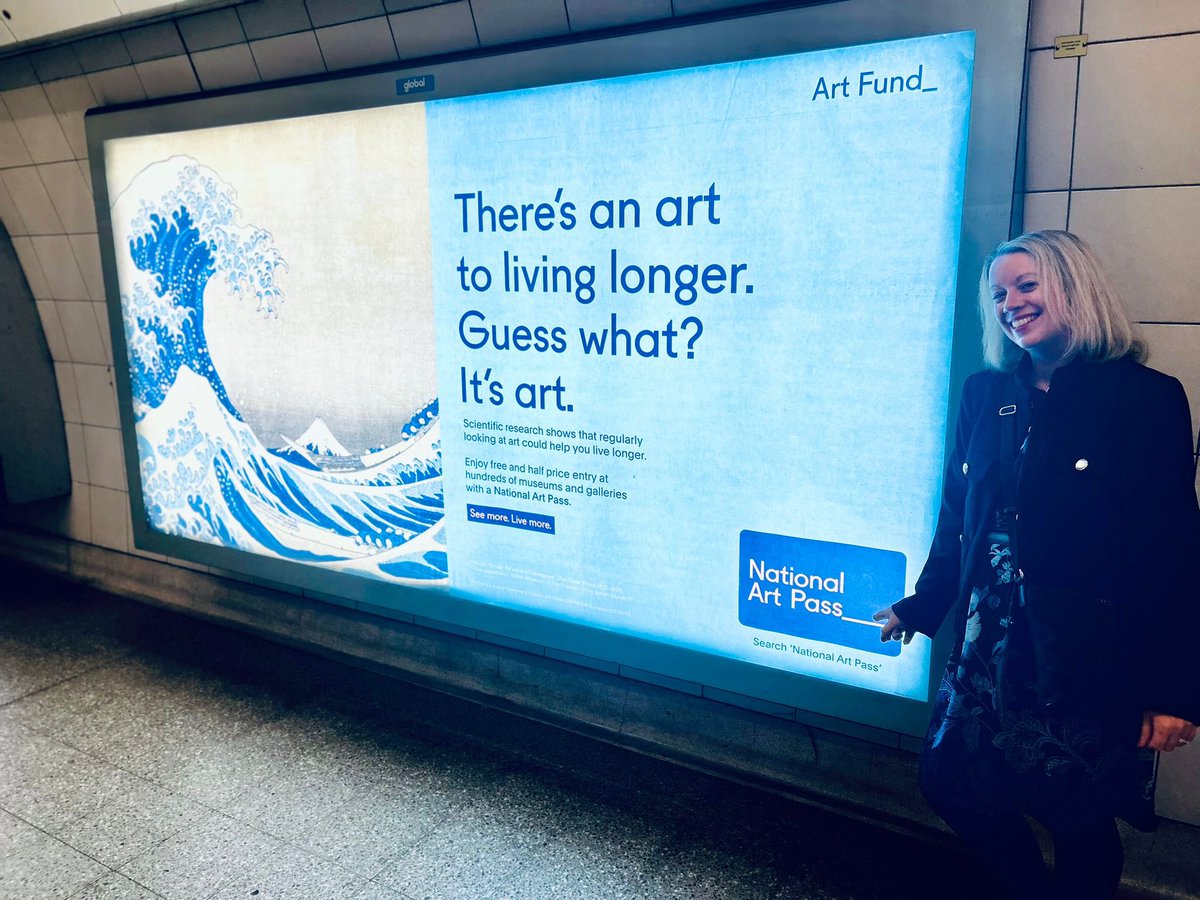 Spotted <a href="/artfund/">Art Fund</a> new autumn campaign at Waterloo 👀 Help boost your wellbeing with National Art Pass membership #SeeMoreLiveMore #artsforall #membership