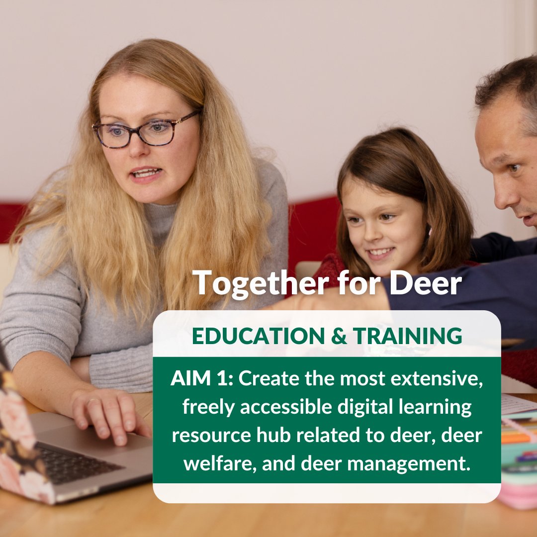 BritishDeerSoc's tweet photo. We're creating the most extensive, freely accessible digital learning resource centre on deer welfare and management. Knowledge is power—let’s learn together! 

Explore our Strategy: https://t.co/NnmhDSdy5o

#TogetherForDeer #DeerEducation #WildlifeLearning #ConservationEducation https://t.co/S48CRCs0Xj