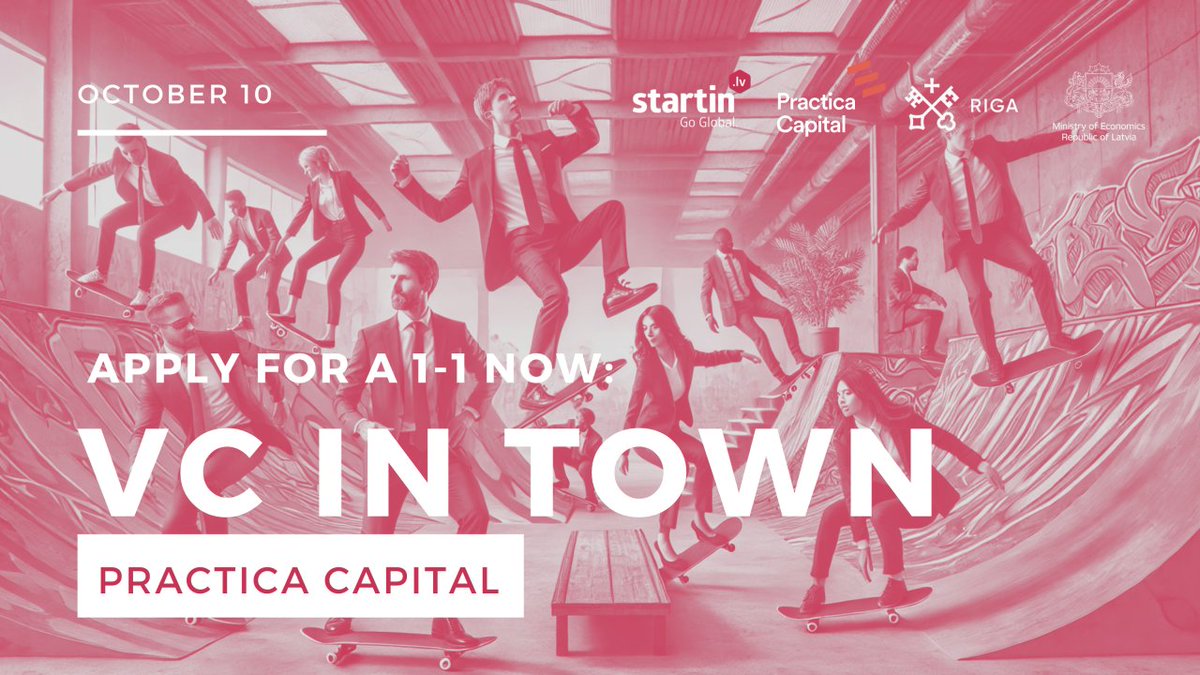 PracticaCapital's tweet image. This week, our team, together with @StartinLV is hosting Office Hours and meeting early-stage founders in #Riga, looking to take their #startup to the next level.
📅 October 10
Spots are limited, so don’t miss this chance to connect with our team: shorturl.at/DLLXd