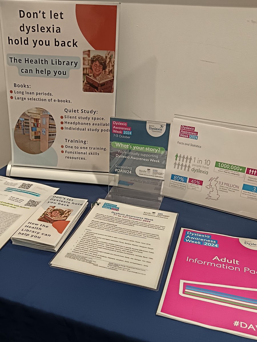 Health Library π (@ceclibrary) on Twitter photo The Health Library is proud to be supporting Dyslexia Awareness Week! Pop into the library in the CEC or look out for us outside the UHNM restaurant today and Friday to find out how the Health Library can help! #DyslexiaAwarenessWeek24 #DAW #UHNM <a href="/louisalibrarian/">Louisa Fulbrook</a> <a href="/lily_o_lily/">Priscilla Handley (Cilla)</a> The Health Library is proud to be supporting Dyslexia Awareness Week! Pop into the library in the CEC or look out for us outside the UHNM restaurant today and Friday to find out how the Health Library can help! #DyslexiaAwarenessWeek24 #DAW #UHNM <a href="/louisalibrarian/">Louisa Fulbrook</a> <a href="/lily_o_lily/">Priscilla Handley (Cilla)</a>