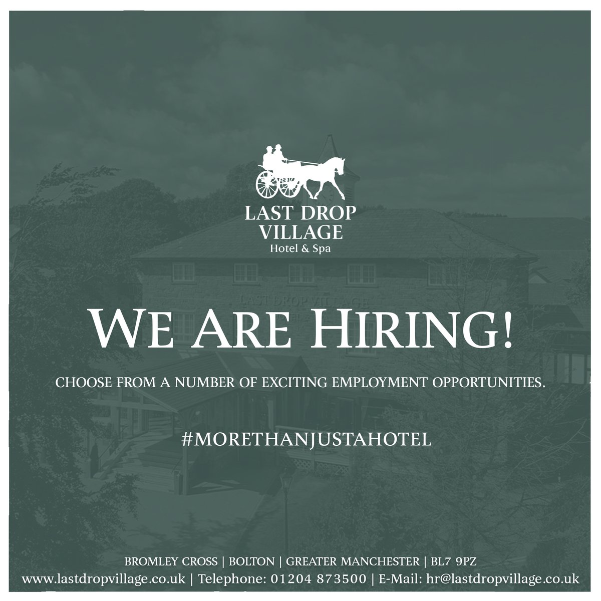 We are currently recruiting for numerous roles across the Hotel &amp; holding an open evening on Tuesday 15th October 2024.
Join us from 16:00 to 19:00 in the Penny Farthing Suite bring your CV and chat to our team. 
bit.ly/3XYJQdc
#Recruitment #jobs #Bolton #bromleycross