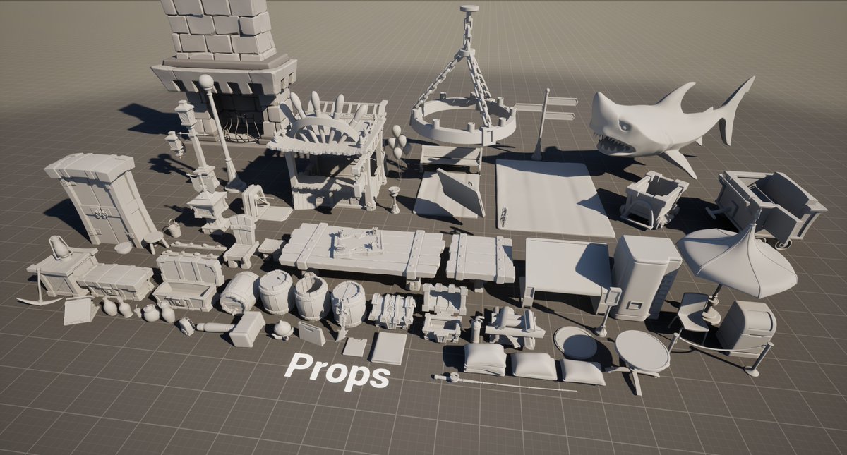 HeitGG's tweet image. 🟠Some assets from the environment I’m working on during my mentorship.
Still lots of props to sculpt ò.ó
If you're working on a portfolio piece to break into the gaming industry like I am, give me a Like, and I'll give you a hug! I totally understand how hard it is!!🥲
