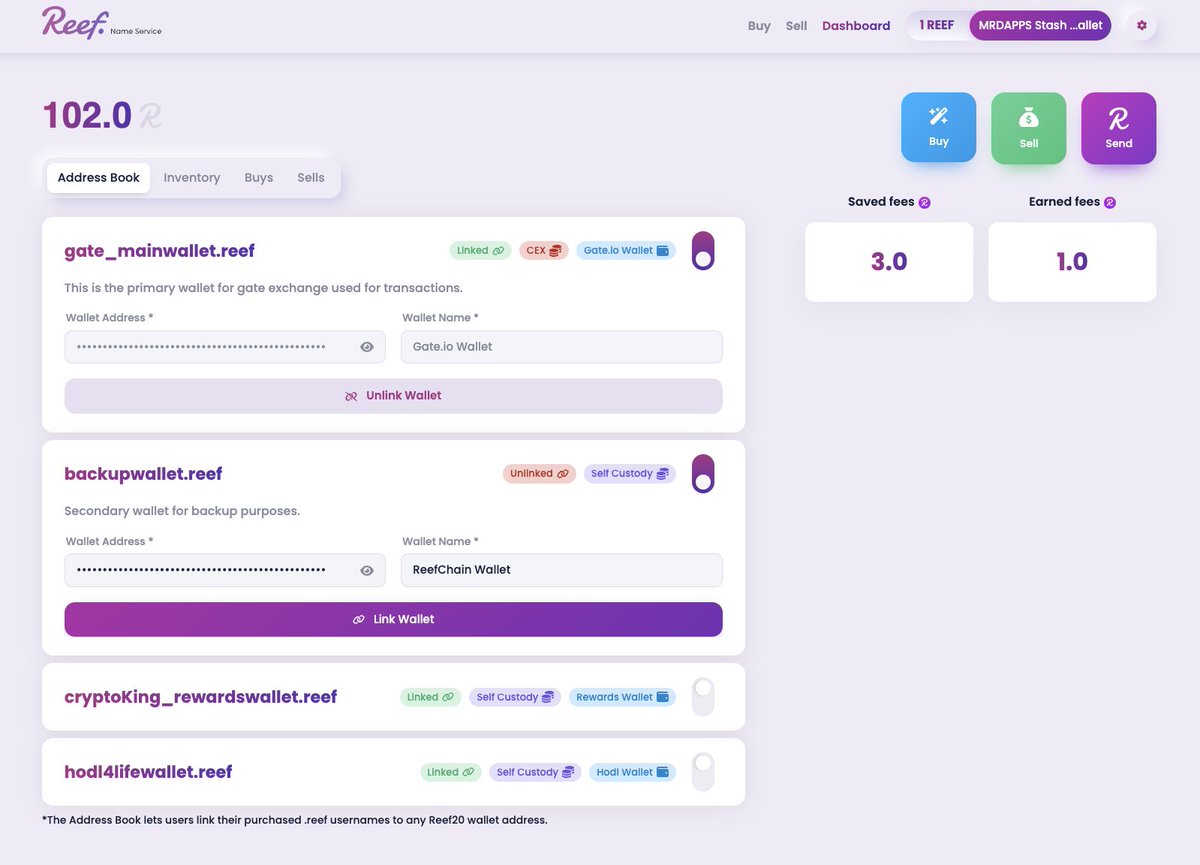 mrdapps_evm's tweet photo. Arrrr landlubbers! 🦀 Mr. Krabs here...

We’ve had some time, and since REEF is expanding, we’re stepping up our efforts. We’re excited to introduce a new feature on the .reef RNS Domain Service!

We’ve deployed a brand-new feature called Address Book. 

Now, you can assign any REEF20 address—even centralized exchange addresses—to your .reef username(s). No more struggling to remember wallet addresses! Just assign them to a .reef username you own and easily send or receive your funds on @Reef_Chain 🪸

This feature will first go live on our website WEDNESDAY, but we’ve already integrated it into the REEF Chain Wallet (mobile app). Soon, we’ll push it to @DerekSilva , that they can fork it and officially publish it.

https://t.co/dUdCCch13w

Stay tuned, and get ready to simplify your transactions! 😍

#MrDapps #MRD #REEF