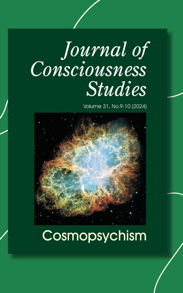 The latest issue of the Journal of Consciousness Studies is out now!🧠

This issue is mixed - there is a special issue is on cosmopsychism, guest edited by <a href="/AndreiBuckareff/">Andrei A. Buckareff</a> and <a href="/Philip_Goff/">Philip Goff</a>. Our regular papers cover a wide range of topics, from transmaterialism to affect in