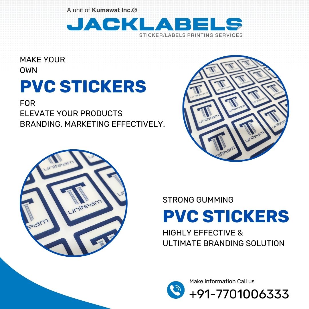 jacklabelsindia's tweet image. Make a lasting impression with durable PVC Stickers!  Perfect for outdoor &amp;amp; indoor use.  Customize to your brand &amp;amp; elevate your marketing.  Contact us today!  #PVCStickers #Branding #Marketing #CustomDesigns #StrongAndDurable