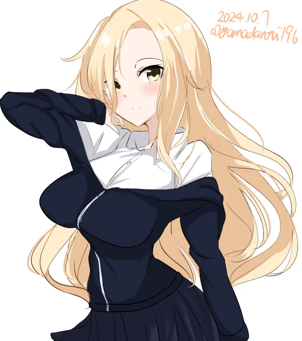 #艦これ版深夜の真剣お絵描き60分一本勝負 #艦これ版真剣お絵描き60分一本勝負_20241007ホーネット 