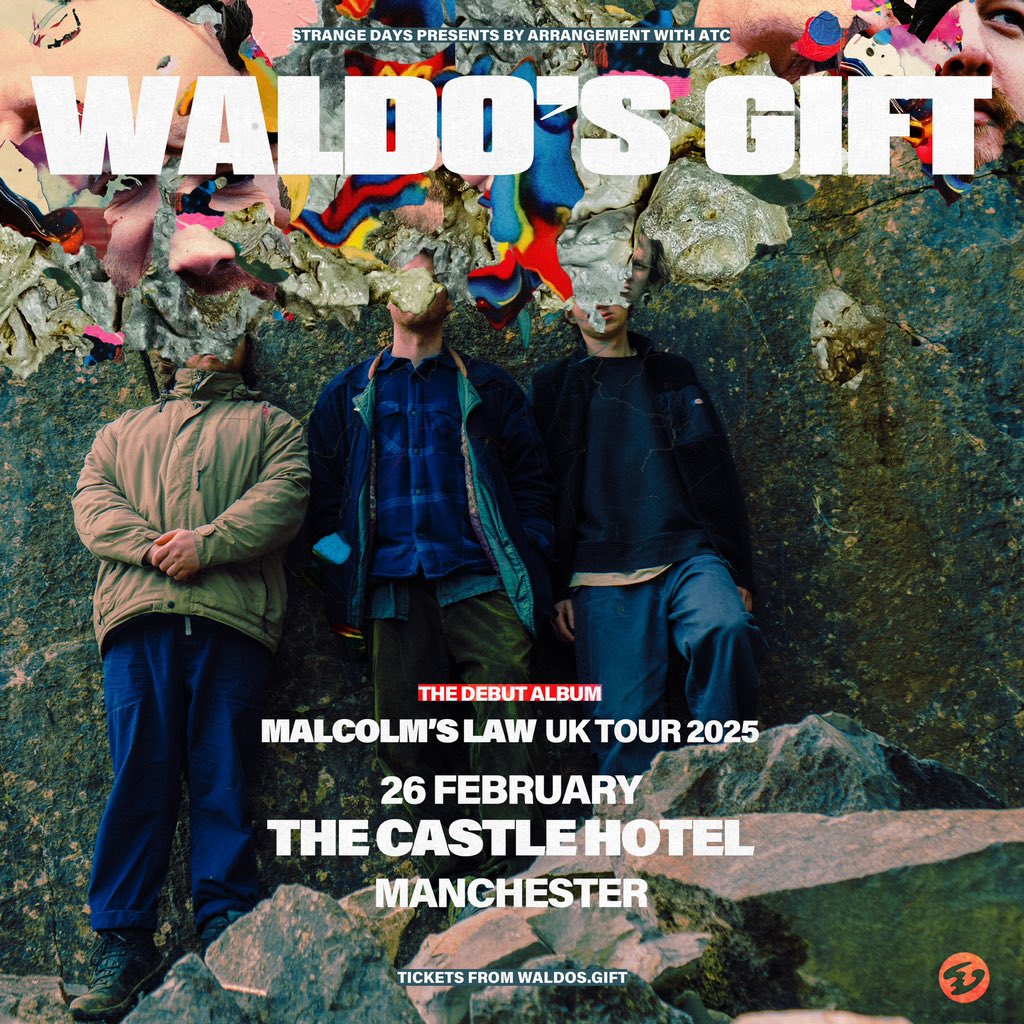 Strange Days (@strangedaysmcr) on Twitter photo Weāre delighted to announce Bristol experimental trio <a href="/waldosgift/">Waldo's Gift</a> at live at <a href="/thecastlehotel/">The Castle Hotel</a> on 26th Feb. Debut album āMalcomās Lawā out 22nd Jan. Tickets on sale Wednesday morning link.dice.fm/cf04d21c6052 Weāre delighted to announce Bristol experimental trio <a href="/waldosgift/">Waldo's Gift</a> at live at <a href="/thecastlehotel/">The Castle Hotel</a> on 26th Feb. Debut album āMalcomās Lawā out 22nd Jan. Tickets on sale Wednesday morning link.dice.fm/cf04d21c6052
