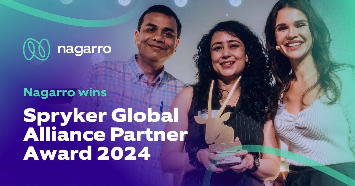 Nagarro's tweet photo. Nagarro is proud to be recognized as @Spryker’s Global Alliance Partner of 2024! From groundbreaking #eCommerce projects to driving #digitaltransformations, we're excited for what’s next. #FluidicEnterprise #SprykerPartner https://t.co/Nt6tuGEsZV