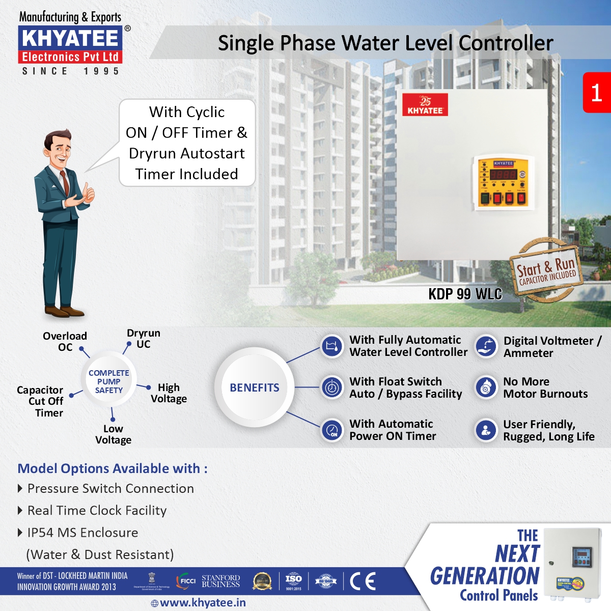 Khyatee1995's tweet image. Optimize water management with Khyatee's Advanced Water Level Controller!  
๐น Accurate monitoring  
๐น Energy-efficient timer  
๐น Dry run protection  
Perfect for borewells and booster pumps. Elevate efficiency now!  Visit: khyatee.in  
#Khyatee #WaterLevelControl