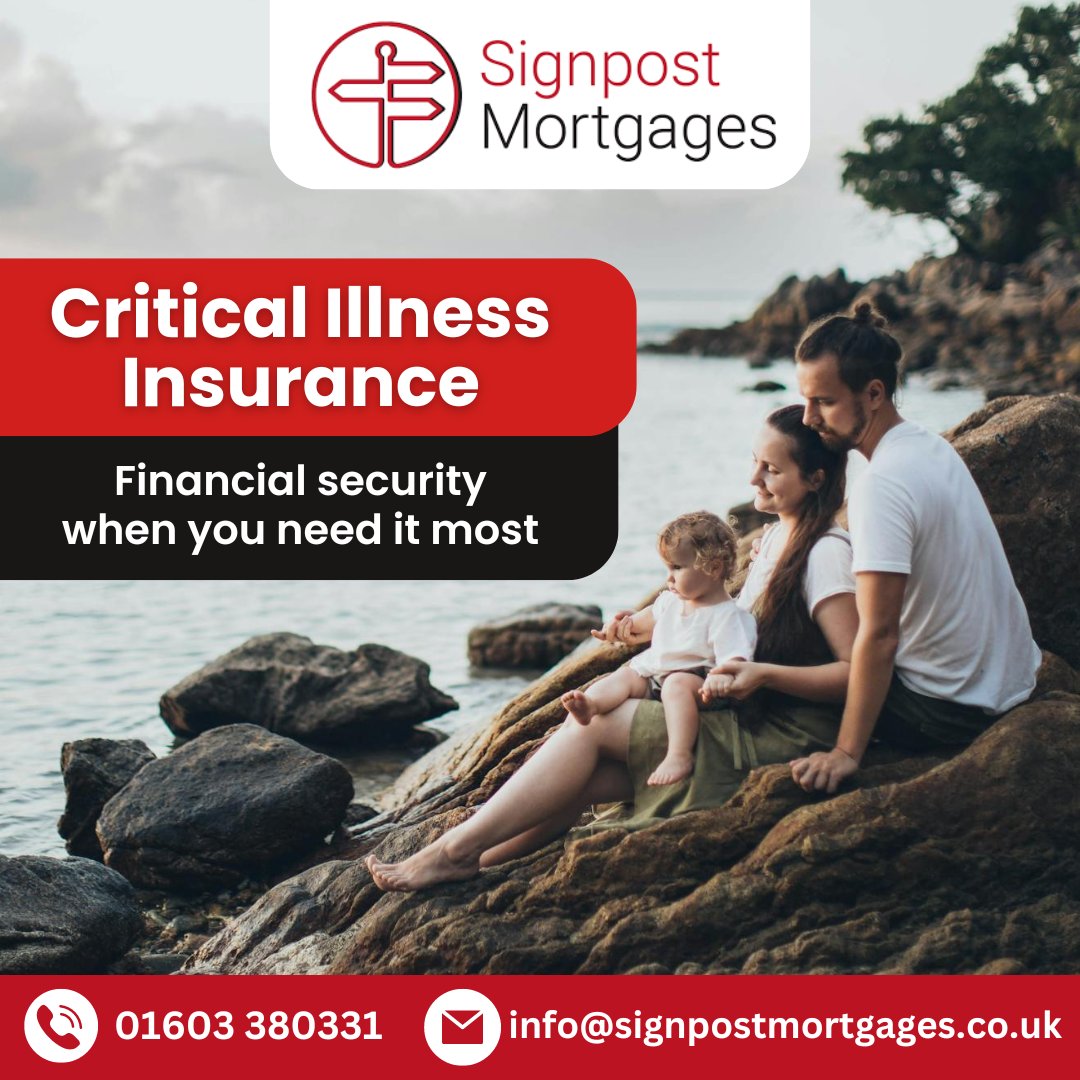At Signpost Mortgages, we understand that life can take unexpected turns, which is why we're here to help secure your future with Critical Illness Insurance.

Take a look at our page here for more information: signpostmortgages.co.uk/protection/cri…

#mortgages #mortgagebroker #norfolk #norwich