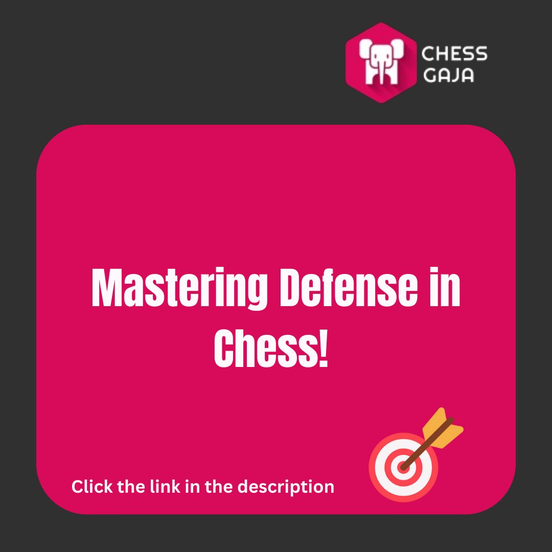 ChessGaja's tweet image. Mastering Defense in Chess! ♟️🛡️
video link - youtube.com/shorts/uVfTyxC…
#ChessPatterns #ChessTactics #ChessStrategy #LearnChess #ChessTips #ChessGame #grandmastertips #chessimprovement #chesstraining #learnchess #chessstrategy #chessgaja #GMPriyadharshan #onlinechessacademy #Chess