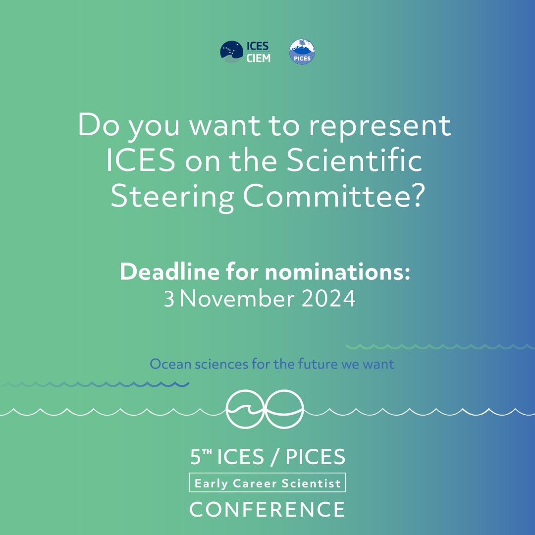 ICES (@ices_asc) on Twitter photo 🚨 Calling all early career scientists!
ICES & <a href="/PICES_MarineSci/">PICES - North Pacific Marine Science Organization</a> will bring the next generation of marine scientists together at our 2027 Early Career Scientist Conference.
We need 3 ECS to represent ICES on the Scientific Steering Committee.
Is that you?
ices.dk/news-and-event… 🚨 Calling all early career scientists!
ICES & <a href="/PICES_MarineSci/">PICES - North Pacific Marine Science Organization</a> will bring the next generation of marine scientists together at our 2027 Early Career Scientist Conference.
We need 3 ECS to represent ICES on the Scientific Steering Committee.
Is that you?
ices.dk/news-and-event…