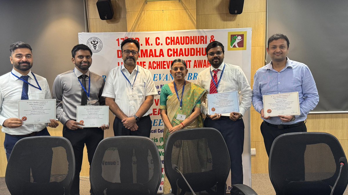 Happy to share that the Ped Critical Care team of PGI won two first positions at the recently concluded IJP Educational awards 2024 held at AIIMS Delhi. Best Clinical Grand Rounds and best DM thesis. Congrats Aakash, Deepankar and Paritosh! Well done. Proud moment