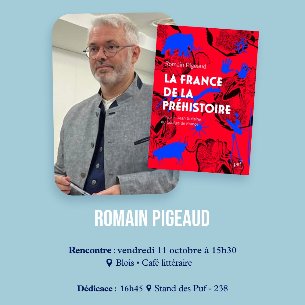 🏰 #Blois #RVH2024
L'avenir de la Préhistoire avec <a href="/Rpigeaud/">romain pigeaud</a> et <a href="/JPDemoule/">Jean-Paul Demoule</a>
Modération de Florent Georgesco, journaliste <a href="/MondedesLivres/">Le Monde des livres</a>
📅 Vendredi 11 octobre à 15h30
👉 rdv-histoire.com/programme/lave…