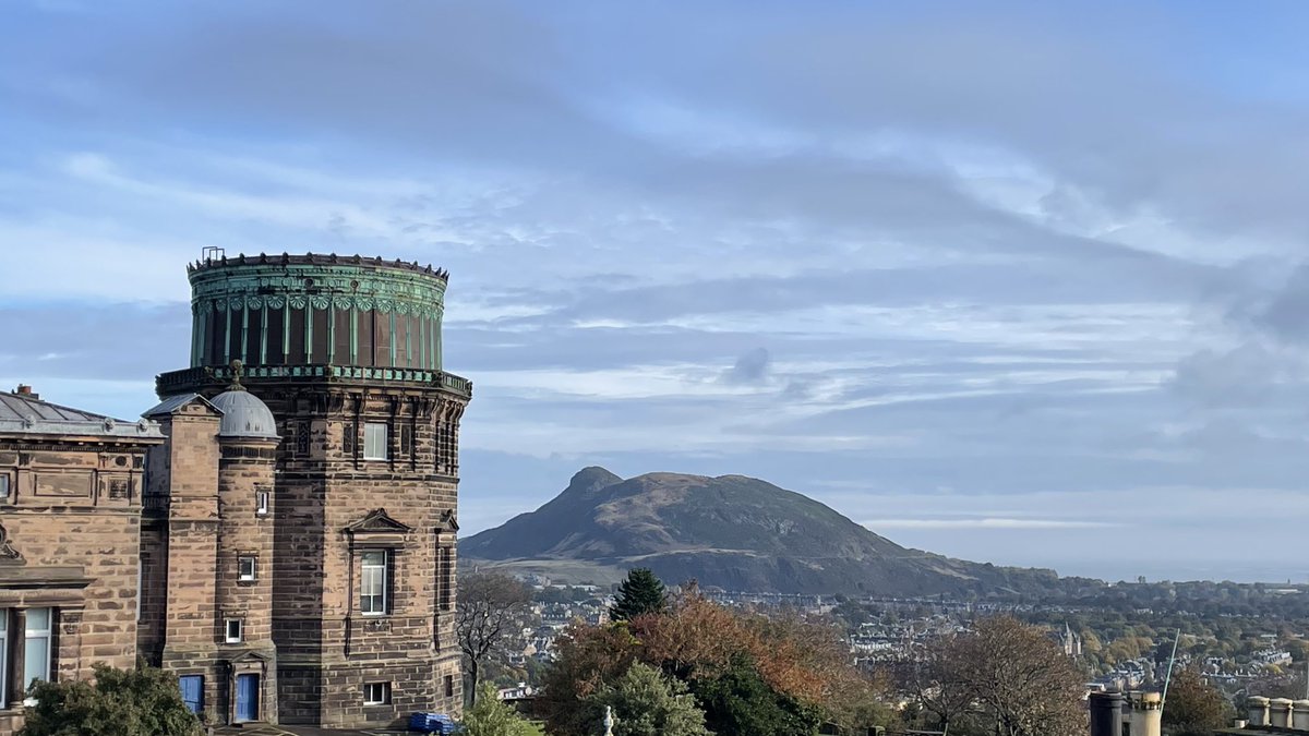 ProfMarkThomson's tweet image. Just welcomed attendees to the @STFC_Matters National Laboratories Research Conference taking place across four sites: RAL, Daresbury, Boulby and here at the @ukatc at the Royal Observatory Edinburgh. As always, stunning views from the Higgs Centre.