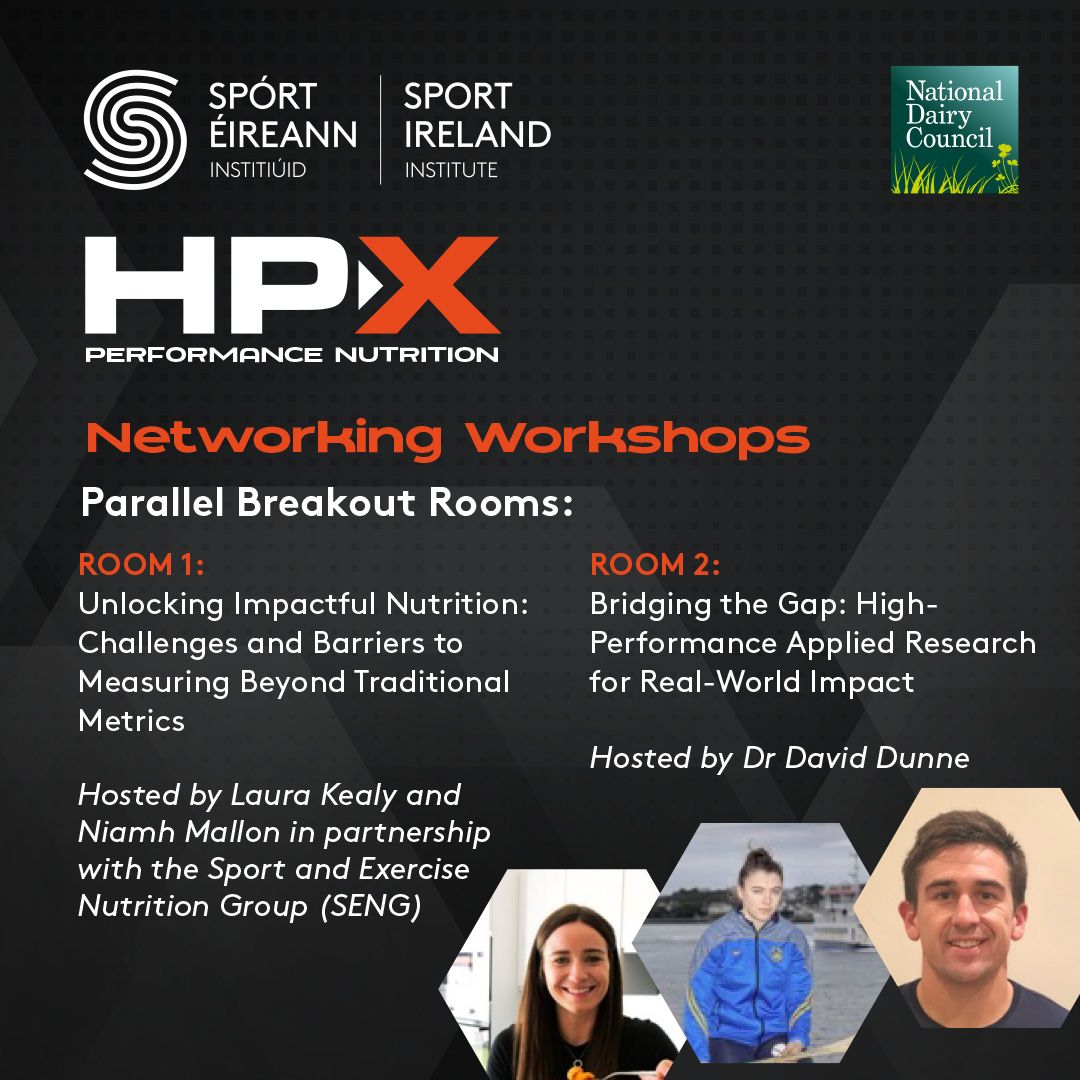 💡 HPX Performance Nutrition - Networking Workshops ⚡ 

📅 10th October 2024 
 📍 Sport Ireland Conference Centre 
🎟️ Get your tickets here: eventbrite.com/e/sport-irelan…

Hosted by Sport Ireland Institute in partnership with the National Dairy Council join us at this years' HPX to