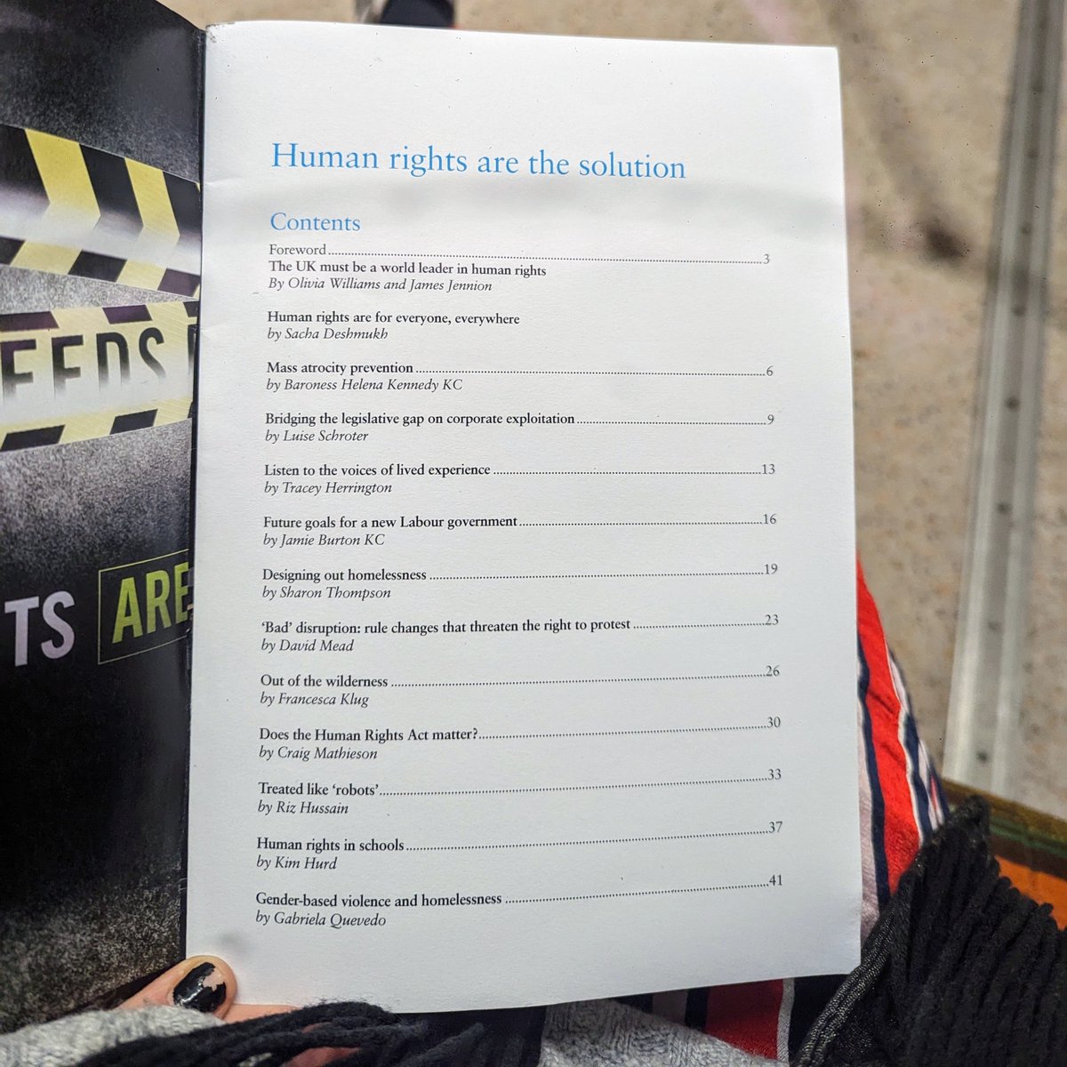 AlannahTravers's tweet image. Great work @LabourCHR, in collab with @amnesty and excellent authors including @OliviaWillliams, @JennionJames, @HelenaKennedyKC, @JamieBurton29, &amp;amp; my personal hero, Francesca Klug of @LSEHumanRights. 👏🏼 Apt timing, please download the full anthology here: amnesty.org.uk/issues/human-r…