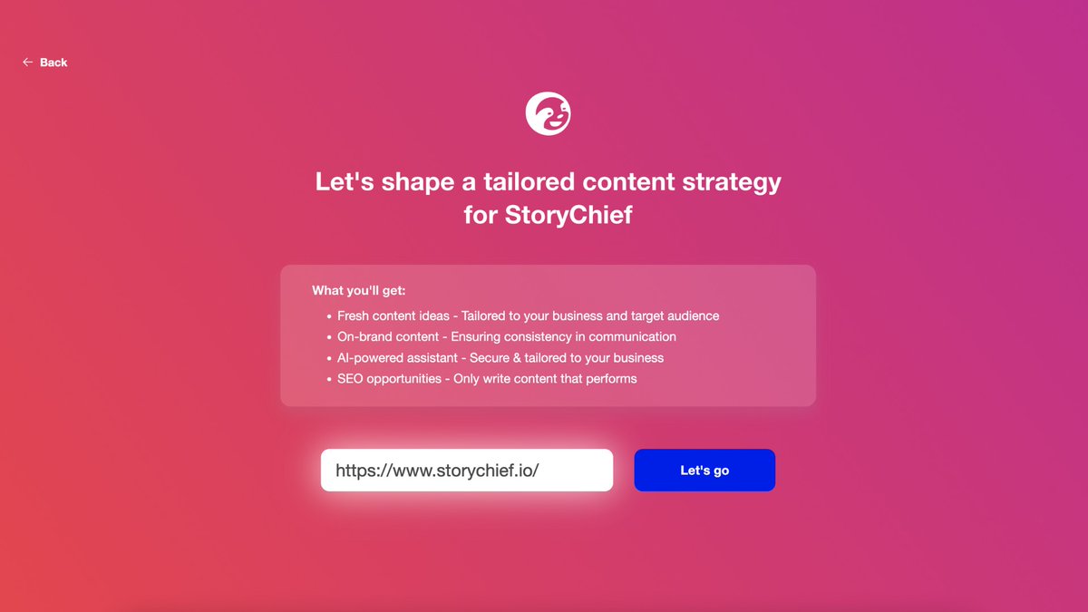 If you're struggling to plan your content or need fresh ideas, we've got you covered. 

Take the guesswork out of planning by creating your tailored content strategy in just a few clicks. 

Unlock your free content strategy 👉 app.storychief.io/dashboard?show…