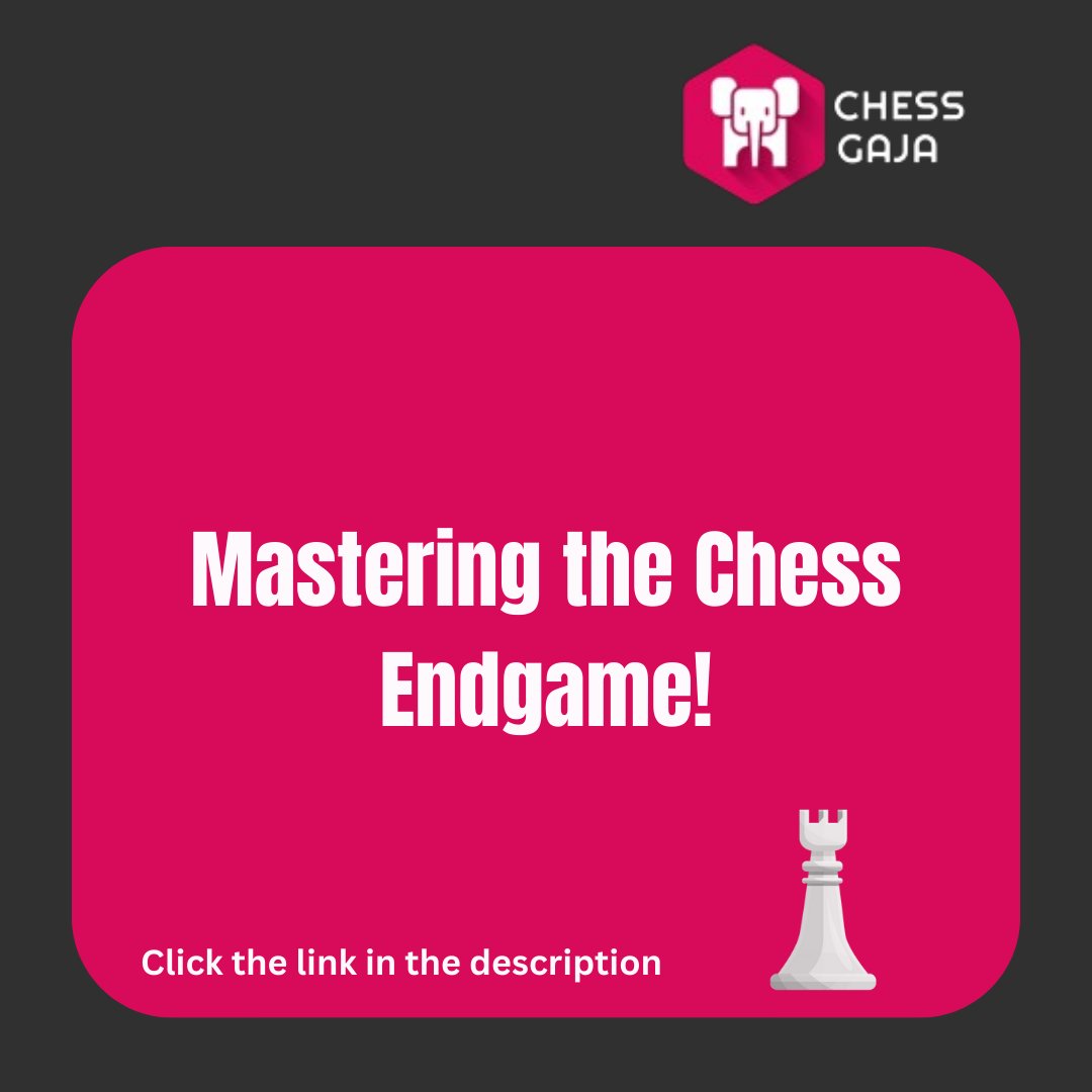 ChessGaja's tweet image. Mastering the Chess Endgame! 🏁♟️
video link - youtube.com/shorts/jOeSvWU…
#ChessPatterns #ChessTactics #ChessStrategy #LearnChess #ChessTips #ChessGame #grandmastertips #chessimprovement #chesstraining #learnchess #chessstrategy #chessgaja #GMPriyadharshan #onlinechessacademy