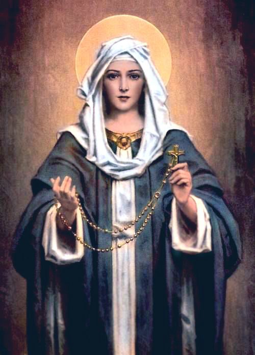 PrayTheRosary's tweet photo. October 7th is the Feast of Our Lady of the Most Holy Rosary https://t.co/0tZFGjGwYu
