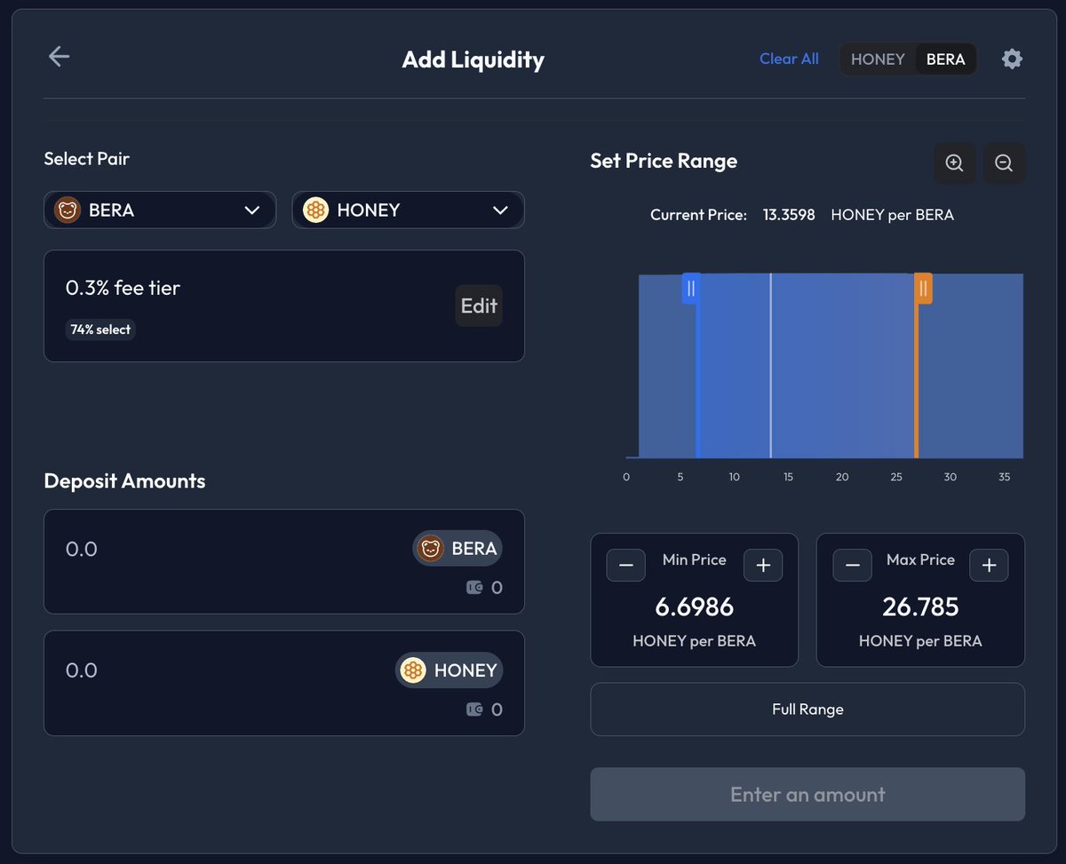 heytranks's tweet photo. [Exploring Berachain Ecosystem - DEX]

Henlo.
Two months ago, I wrote a research article about @berachain.

https://t.co/bdaKd752rB

When writing this article, I focused on Berachain's mechanism. At that time, there were significantly fewer protocols to examine and highlight in the Berachain ecosystem, and most protocols only existed in concept.

However, recently, many projects building on Berachain have been releasing testnet versions, and new projects are continuously onboarding. As a result, the Berachain ecosystem is becoming more diverse, but at the same time, I feel it's creating a high entry barrier for new users onboarding to Berachain.

Given this, I aim to systematically introduce the key components of the Berachain ecosystem. Through this content series, I hope new users will be able to easily understand and smoothly participate in the Berachain ecosystem.

*Before we begin, I recommend reading my article linked above. Additionally, as Berachain is still in its testnet phase, please note that the content may be subject to change in the future.

Berachain has a native Dapp called BEX, which functions as a basic liquidity trading gateway in the form of a Uniswap v2 fork. BEX is scheduled to launch on the mainnet simultaneously with the mainnet launch.

Therefore, new DEXs launching on Berachain need to provide users with higher incentives or additional services than BEX to attract network users and liquidity to their protocols.

Kodiak(@KodiakFi)

Kodiak is a protocol incubated by Berachain's incubation program, Build a Bera.

Unlike BEX, which evenly distributes deposited liquidity across the entire price range, Kodiak provides a CLAMM (Concentrated Liquidity Automated Market Maker) feature, similar to Uniswap v3, where Liquidity Providers can directly set their liquidity provision range.
In CLAMM, by providing liquidity in a narrow range, you can implement high liquidity centered on the current price of the token. If you're willing to put up with the hassle of range management, you can farm more BGT.

Moreover, Kodiak offers an ALM (Automated Liquidity Management) feature called Island, which automates range setting and rebalancing, reducing the user's position management hassle. When Island performs rebalancing, it uses BEX, maintaining a complementary rather than competitive relationship with BEX.

Also, typically it's difficult to utilize the diverse liquidity provision positions of users that arise from the CLAMM structure. However, Kodiak unifies CLAMM liquidity through Island, enabling the use of liquidity provision positions. This maintains high capital efficiency while allowing for more flexible ecosystem play.

Kodiak has already announced collaborations with many projects within Berachain, positioning itself as a basic infrastructure. They are also running a Validating node, currently receiving the third-highest BGT delegation in the bartio testnet.

Honeypot Finance(@honeypotfinance)

Honeypot Finance offers a Limit Order feature along with a function called Batch-A2MM, which combines users' orders and executes them at the same price, protecting users from MEV attacks.

It also provides a token launchpad called Dreampad to support smooth fundraising and fair token launches for projects within Berachain, and a meme coin issuance service called Pot2Pump (Berachain version of https://t.co/1z4CfT5hp6). Honeypot aims to establish itself as a DEX supporting all processes from token issuance to liquidity provision.
Like Kodiak, they are running a Validating node and plan to use their native token HPOT as an incentive for BGT delegation. They actively gather BGT to exercise voting rights for BGT emission in the HPOT liquidity pool. They plan to maintain HPOT's value by using the profits generated from the node to buy back and burn HPOT.

Additionally, HPOT is used for Honeypot Finance's governance and funding projects participating in Dreampad. The project tokens issued and given to Honeypot Finance by incubated projects are then used as incentives for users delegating BGT to the Honeypot Finance node, further solidifying HPOT's liquidity.

In this way, Honeypot Finance supports project token issuance and liquidity bootstrapping through its launchpad and DEX, and builds a flywheel to preserve HPOT token value by appropriately connecting the launchpad, HPOT token functions, and its own node.

BurrBear(@moneygoesburr)

BurrBear is a DEX that provides high capital efficiency for stablecoin pairs and pairs of synthetic assets trading close to 1:1 with the original asset. (Similar position to Curve on the Ethereum network.)
Like Curve's 3pool, there's a Multi Stable Pool where three types of tokens are in one pool rather than a pair, preventing liquidity fragmentation and dispersing unpegging risk.

Liquidity providers receive trading fees along with BURR, the native token. By depositing BERA tokens into the protocol for a set period, users can boost their BURR rewards.

Users can also receive BURRRRv tokens by burning BURR in the protocol. BURRRRv holders can participate in protocol governance (voting on BURR emission pools) and receive additional fees.

20% of the BURR issuance is allocated as incentives for validators. Once these incentives are paid to validators after the token launch and BGT emission starts in BurrBear's pool, liquidity providers can farm both BURR and BGT simultaneously.

Furthermore, there's potential for additional utilization of the BERA that users deposit in the protocol to boost rewards, so it's worth keeping an eye on updates in this area.

So far, we've looked at three types of DEXs preparing to launch on Berachain, each with their own strengths. (If there are any inaccuracies in the information I've provided, I would greatly appreciate it if you could point them out.)

In addition to these DEXs, protocols that enhance user convenience in the ecosystem, such as OogaBooga(@0xoogabooga), a liquidity aggregator like Jupiter on Solana, and Shogun(@shogunfi), a cross-chain abstraction swap protocol, are also establishing themselves in the ecosystem.

The protocols introduced above have all launched on the testnet, so I encourage you to participate in testing them.

As this overview of the Berachain ecosystem is based on current information and my understanding, I welcome any corrections or additional insights. 

In the next part of this series, we'll explore Liquid Staking Protocols and Lending Protocols in the Berachain ecosystem.

Also, if you liked this content, we'd appreciate it if you could delegate BGT to the validator node operated by our @DeSpreadTeam.
https://t.co/U6deIVHdlC

Ooga Booga!